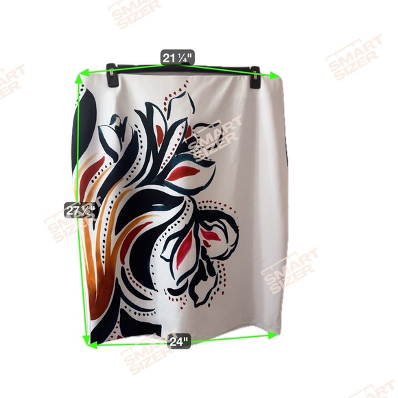 Eloquii Floral Print white w/ multiple colors Print Skirt - Picture 2 of 8